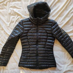 Lululemon Black Puffer Jacket with Hood